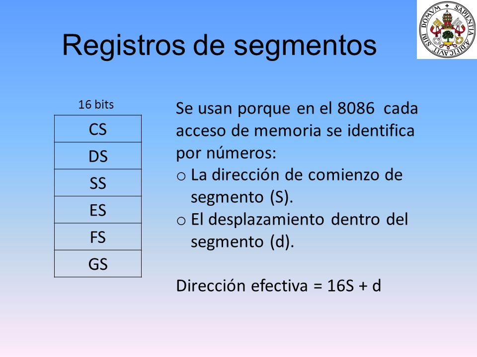 Registros de segmentos