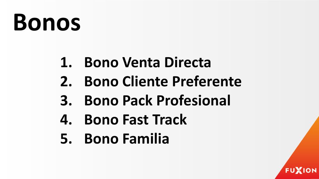Bonos Bono Venta Directa Bono Cliente Preferente Bono Pack Profesional