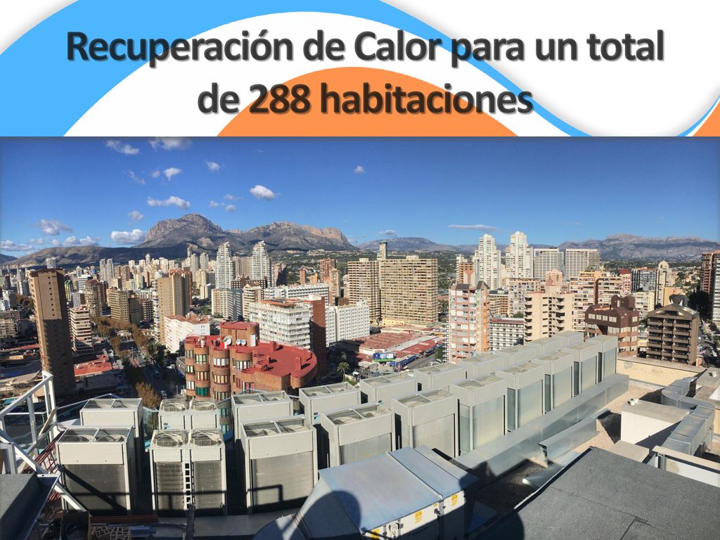 Recuperación de Calor para un total de 288 habitaciones