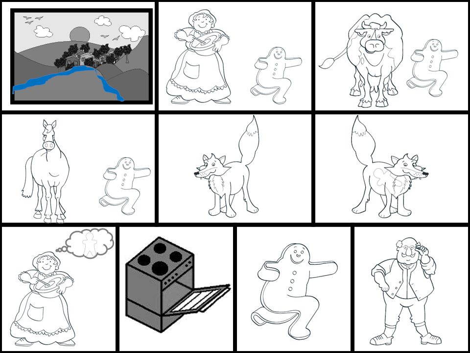 Cards for the story. Students should read the text cards OR the whole text and match them to the pictures, putting them also in the right order.