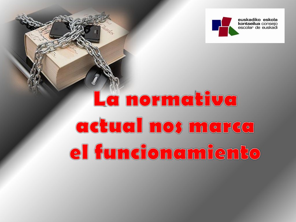 La normativa actual nos marca el funcionamiento
