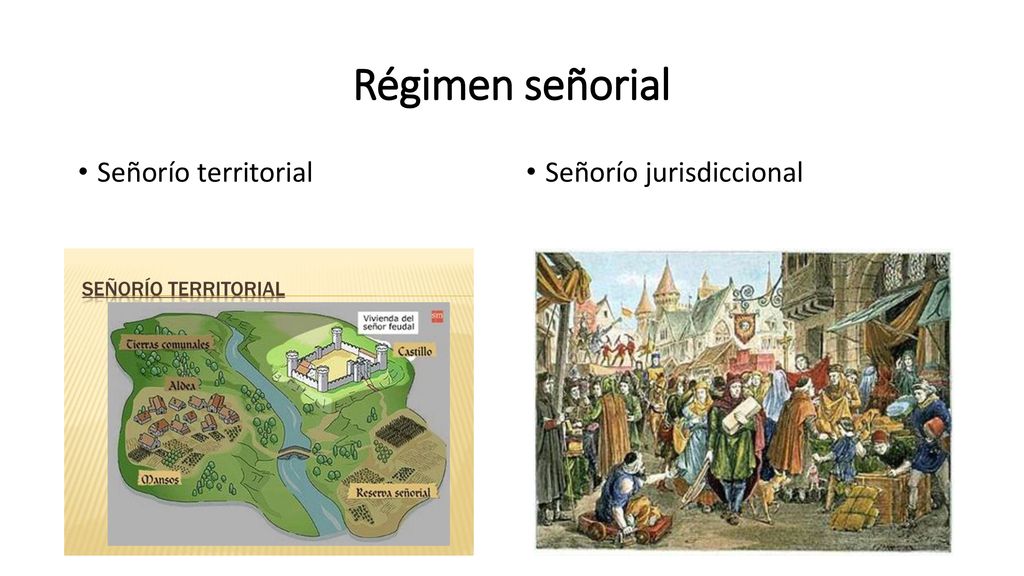Régimen señorial Señorío territorial Señorío jurisdiccional