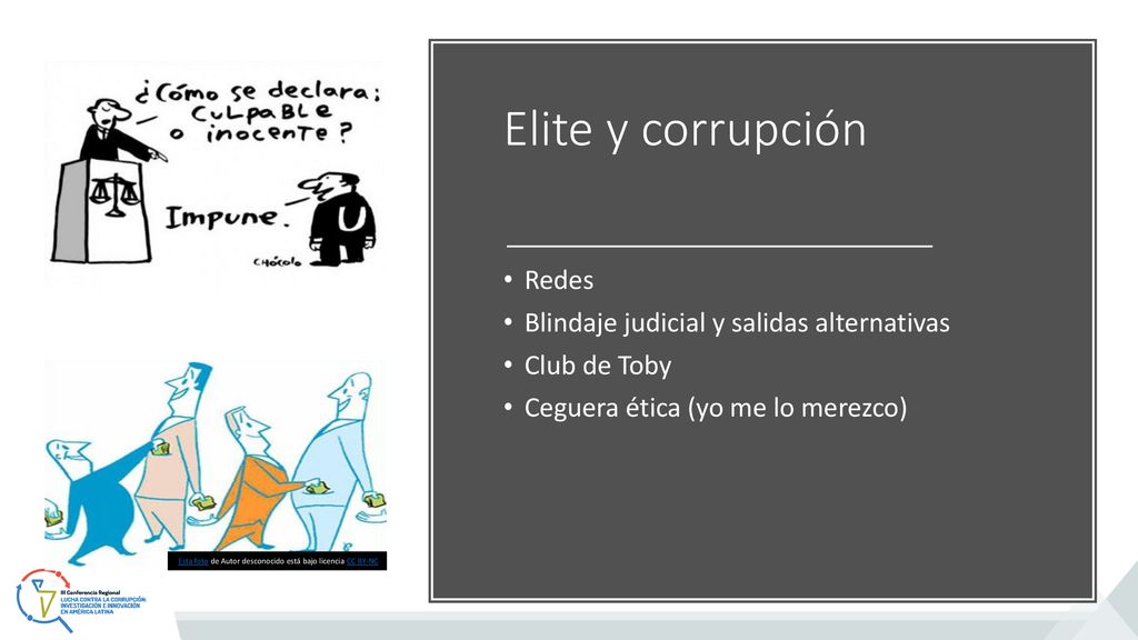 Elite y corrupción Redes Blindaje judicial y salidas alternativas