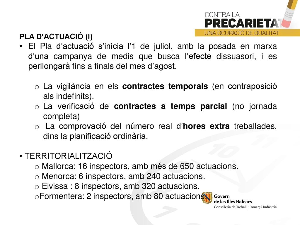La verificació de contractes a temps parcial (no jornada completa)