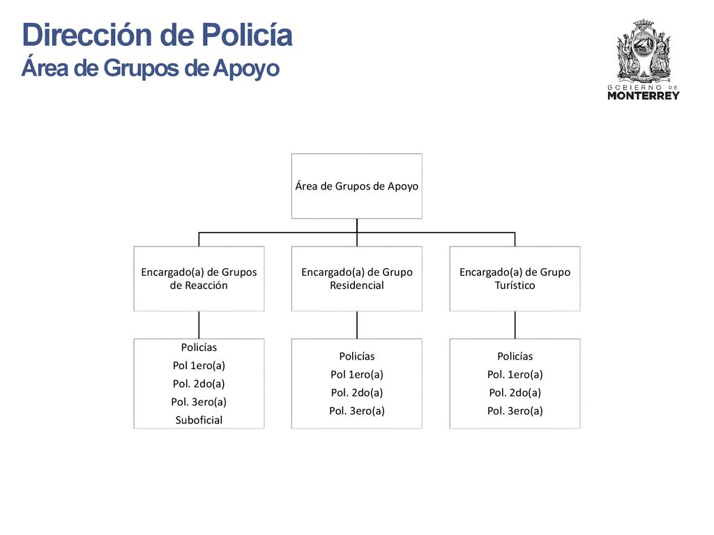 Dirección de Policía Área de Grupos de Apoyo Área de Grupos de Apoyo