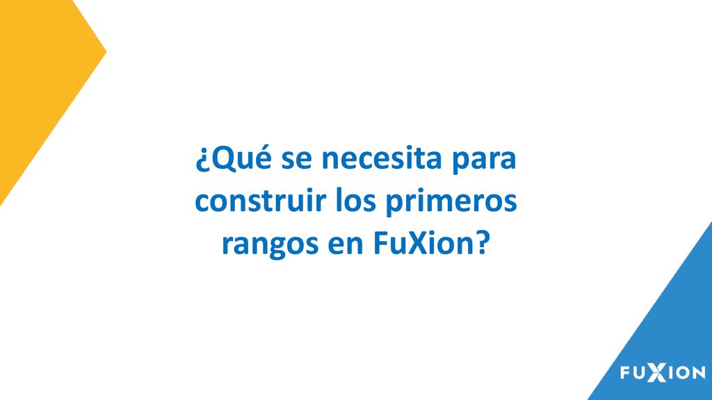 ¿Qué se necesita para construir los primeros rangos en FuXion