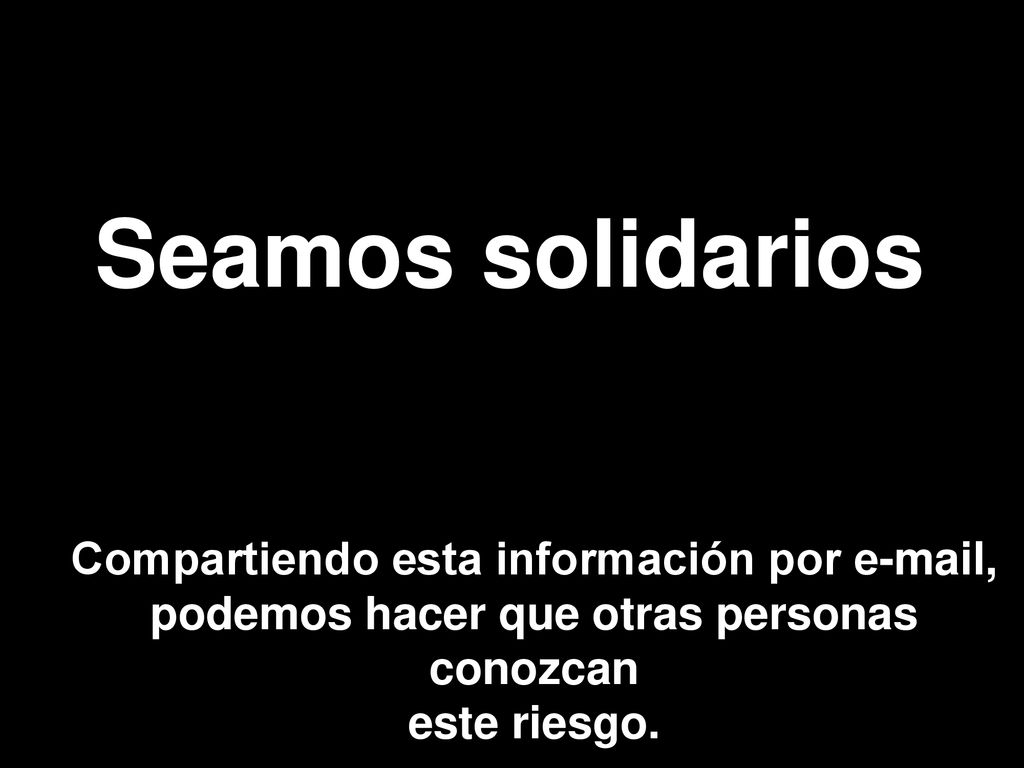 Seamos solidarios Compartiendo esta información por  , podemos hacer que otras personas conozcan.