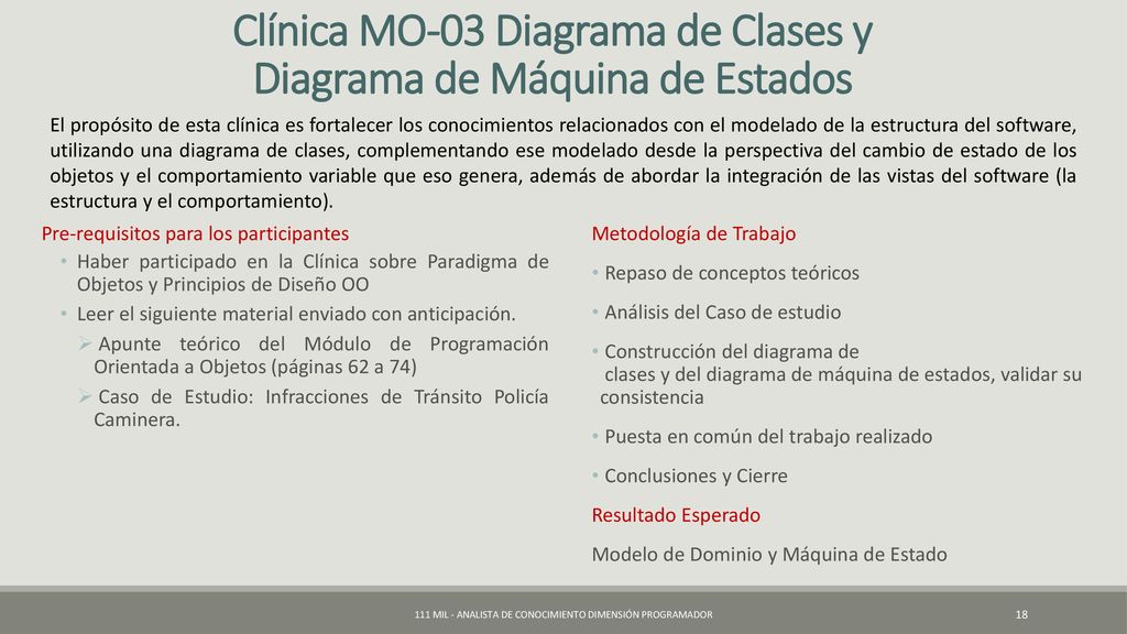 Clínica MO-03 Diagrama de Clases y Diagrama de Máquina de Estados