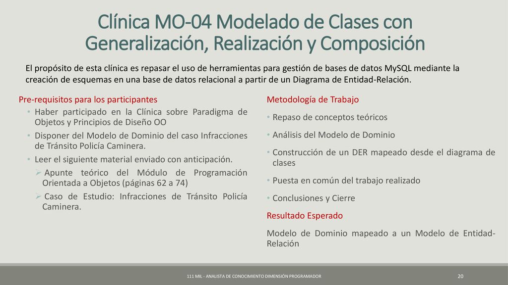 111 Mil - Analista de Conocimiento Dimensión Programador
