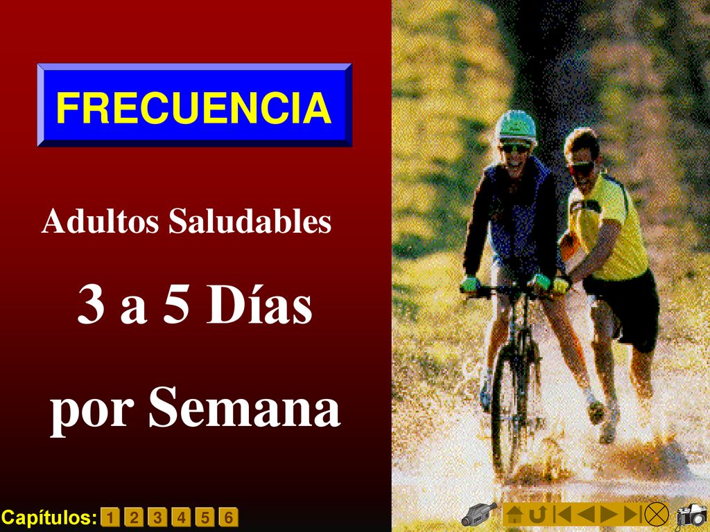 3 a 5 Días por Semana FRECUENCIA Adultos Saludables Capítulos: