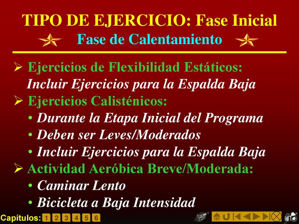 TIPO DE EJERCICIO: Fase Inicial Fase de Calentamiento