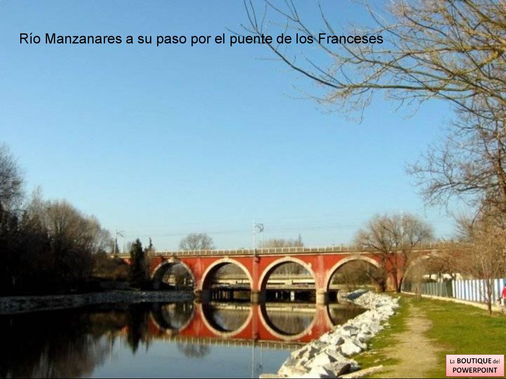 Río Manzanares a su paso por el puente de los Franceses
