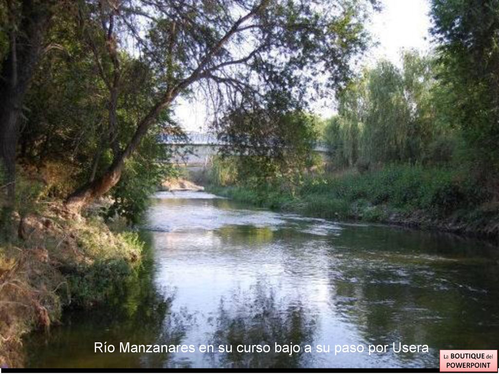 Río Manzanares en su curso bajo a su paso por Usera