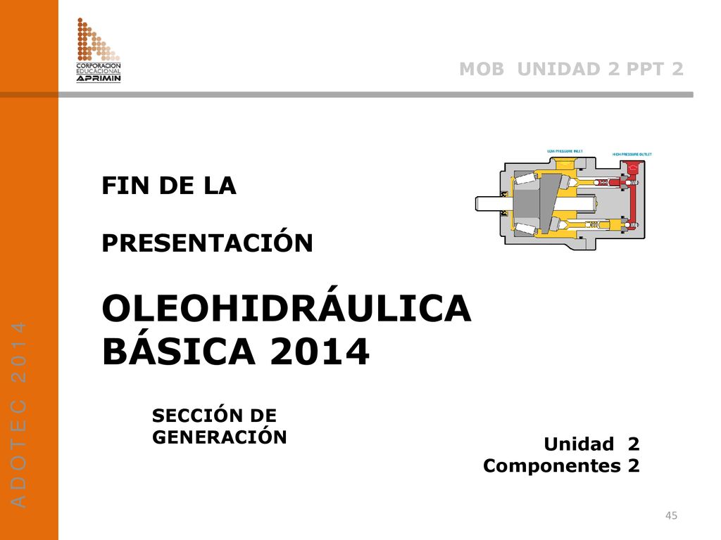 OLEOHIDRÁULICA BÁSICA 2014 FIN DE LA PRESENTACIÓN A D O T E C