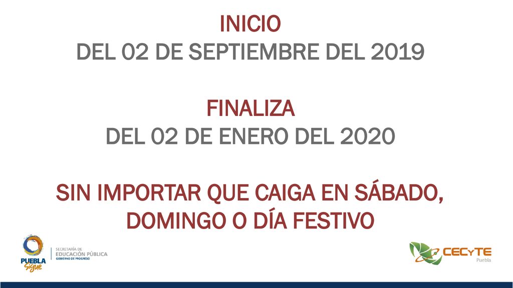 SIN IMPORTAR QUE CAIGA EN SÁBADO, DOMINGO O DÍA FESTIVO