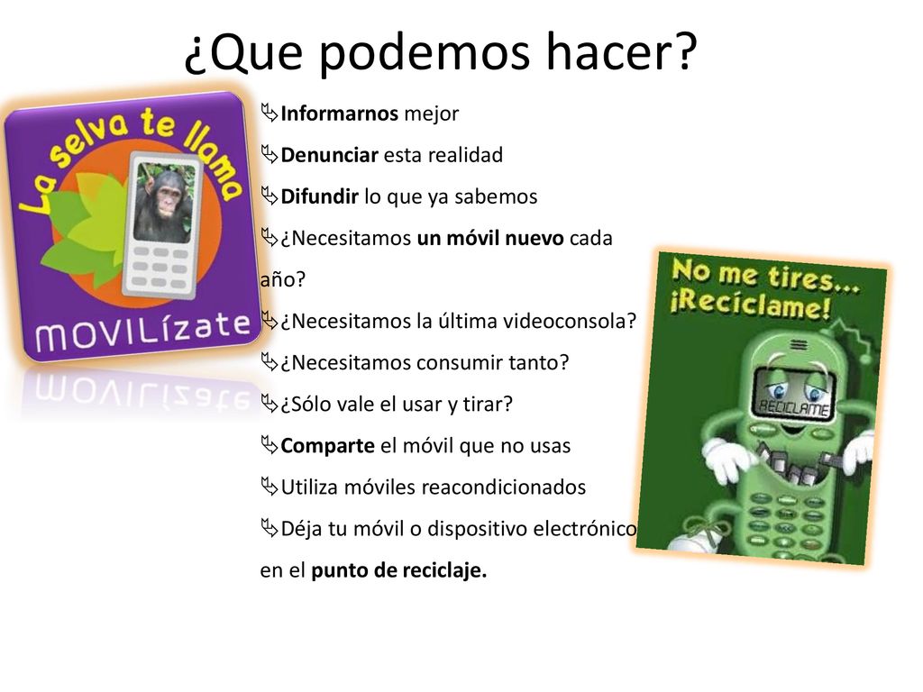 ¿Que podemos hacer Informarnos mejor Denunciar esta realidad