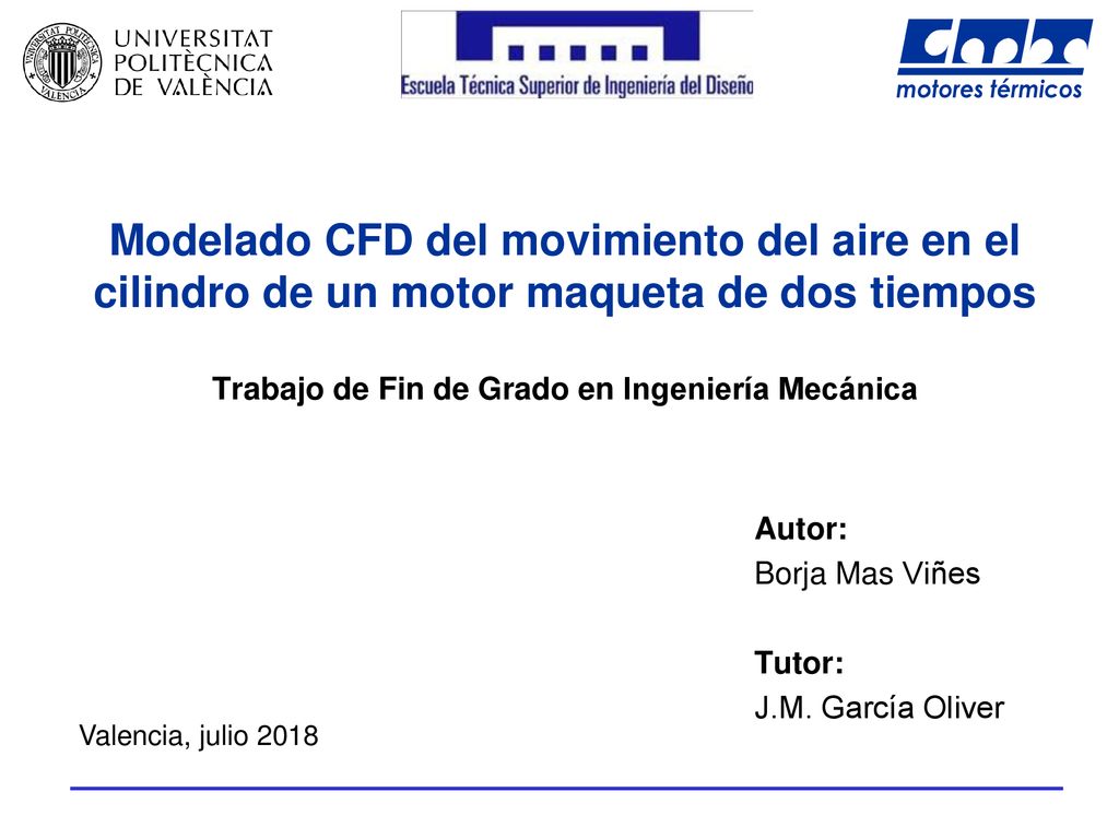 Autor: Borja Mas Viñes Tutor: J.M. García Oliver