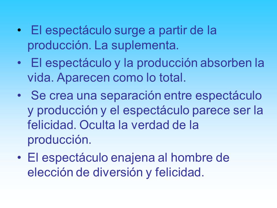 El espectáculo surge a partir de la producción. La suplementa.