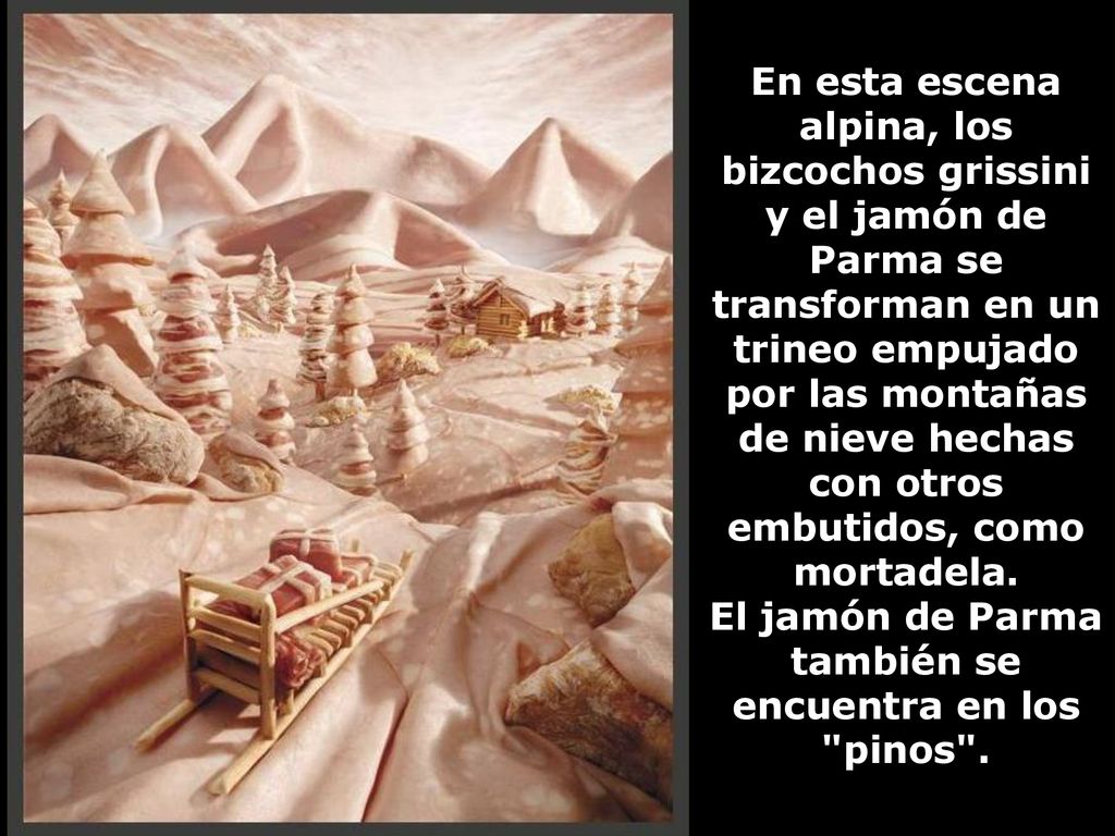 El jamón de Parma también se encuentra en los pinos .