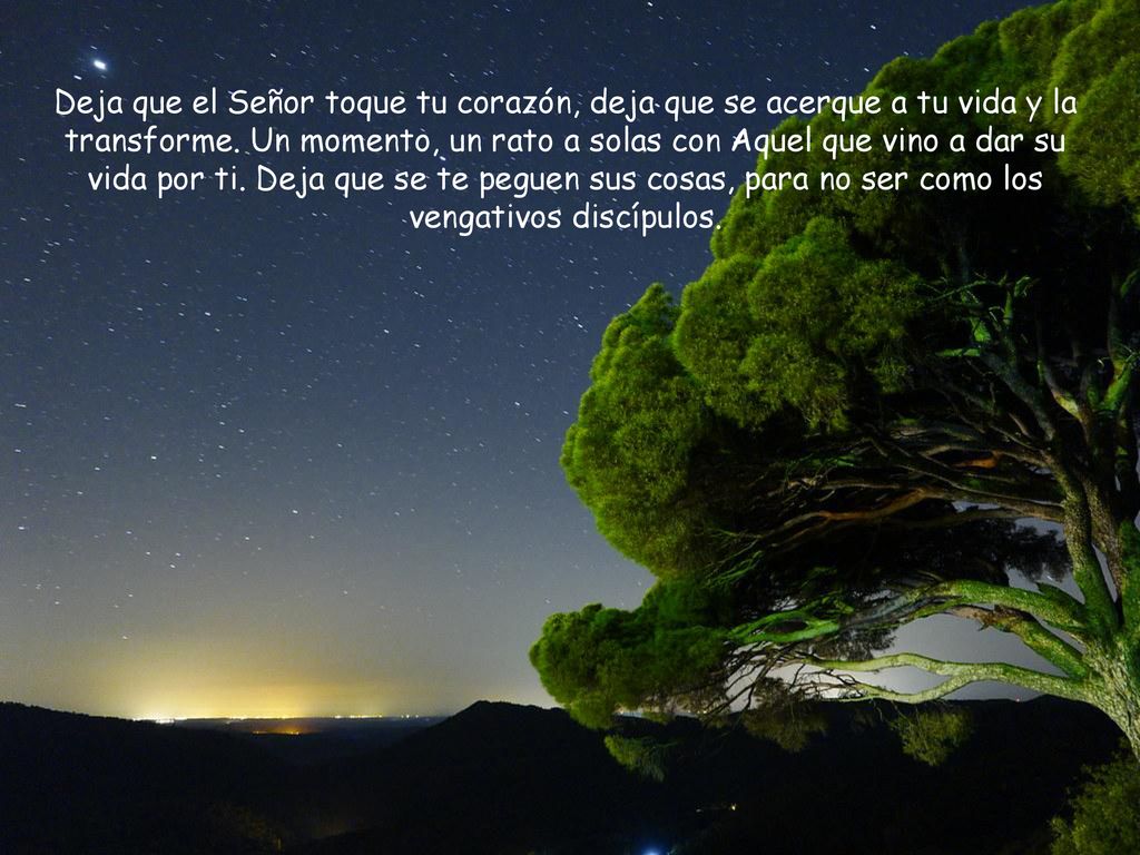 Deja que el Señor toque tu corazón, deja que se acerque a tu vida y la transforme.