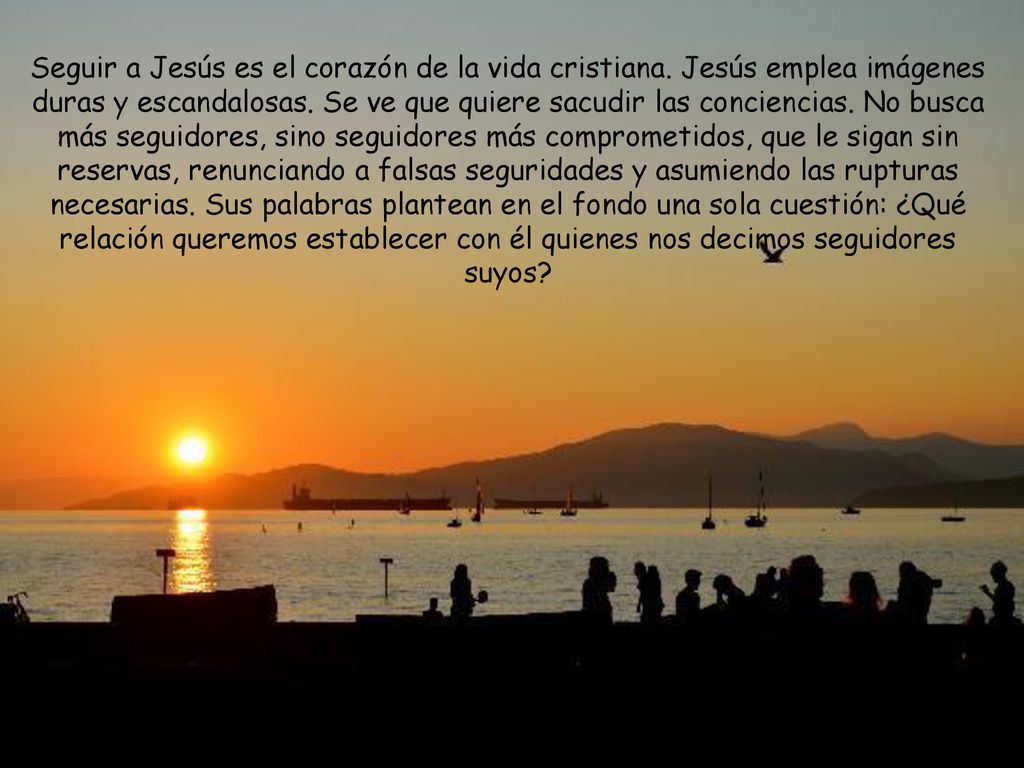 Seguir a Jesús es el corazón de la vida cristiana