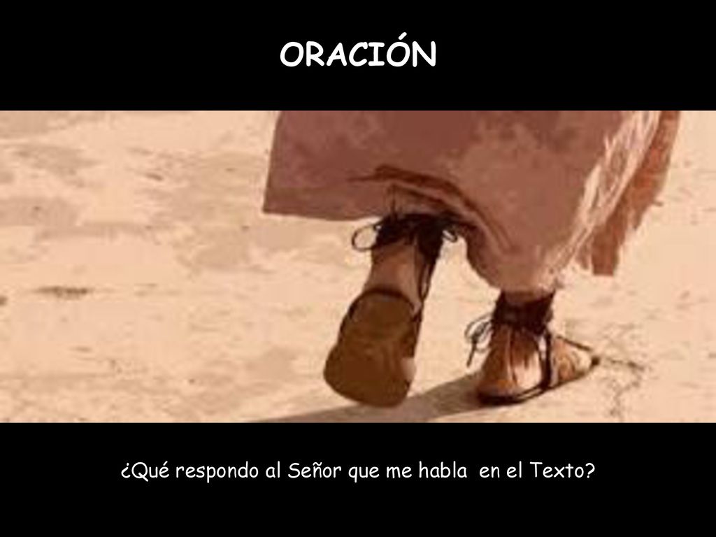 ¿Qué respondo al Señor que me habla en el Texto