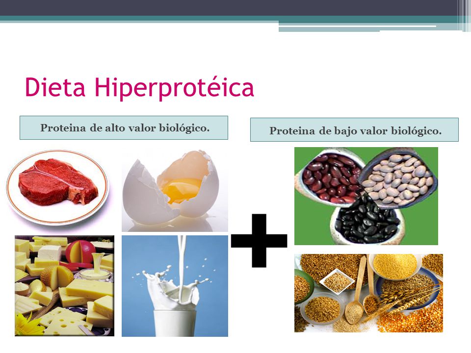 Proteina de alto valor biológico. Proteina de bajo valor biológico.