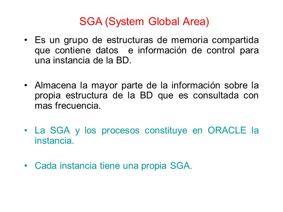 SGA (System Global Area)