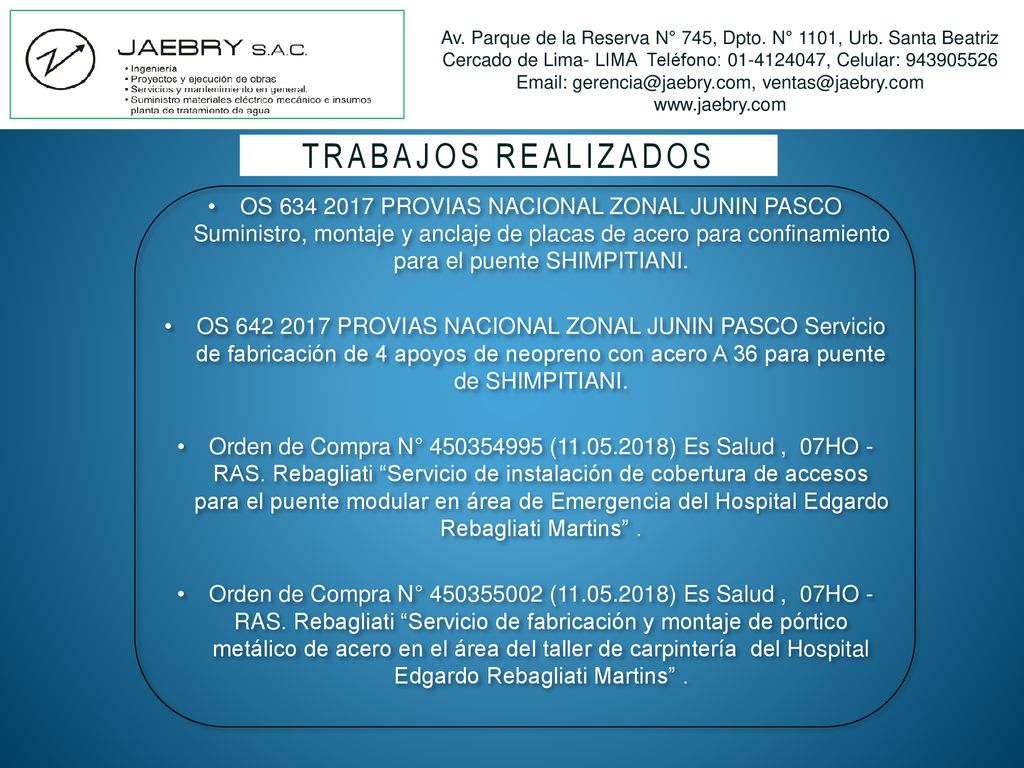 Av. Parque de la Reserva N° 745, Dpto. N° 1101, Urb. Santa Beatriz