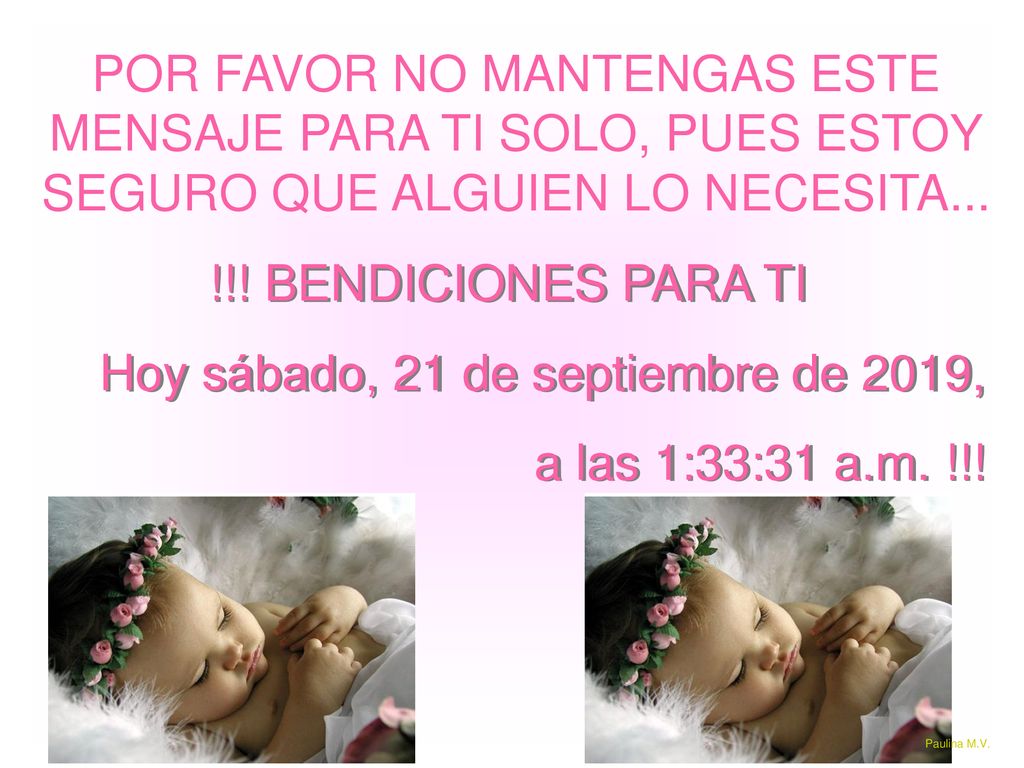 Hoy sábado, 21 de septiembre de 2019, a las 1:33:31 a.m. !!!