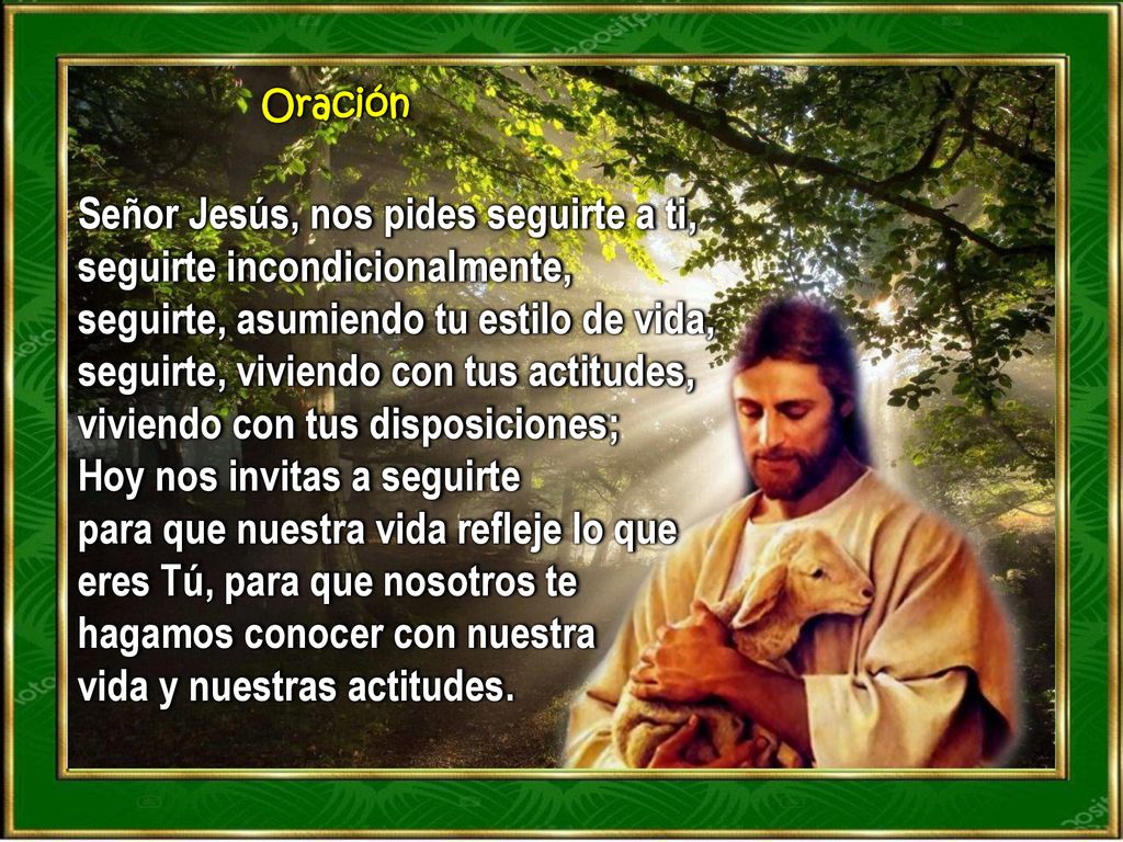 Señor Jesús, nos pides seguirte a ti, seguirte incondicionalmente,