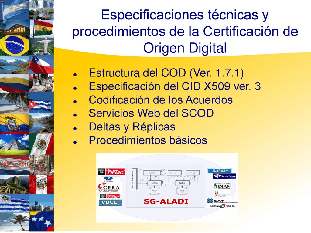 5050 Especificaciones técnicas y procedimientos de la Certificación de Origen Digital. Estructura del COD (Ver )