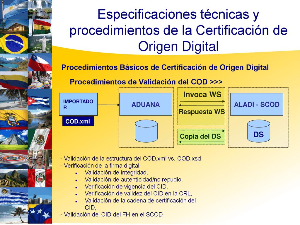 6363 Especificaciones técnicas y procedimientos de la Certificación de Origen Digital. Procedimientos Básicos de Certificación de Origen Digital.