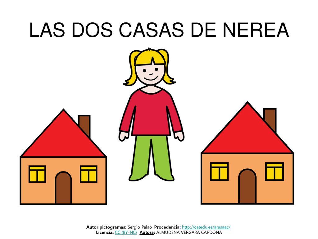 LAS DOS CASAS DE NEREA Autor pictogramas: Sergio Palao Procedencia: