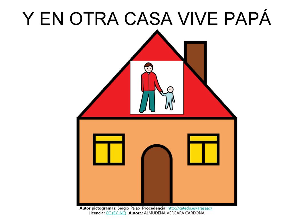 Y EN OTRA CASA VIVE PAPÁ Autor pictogramas: Sergio Palao Procedencia:
