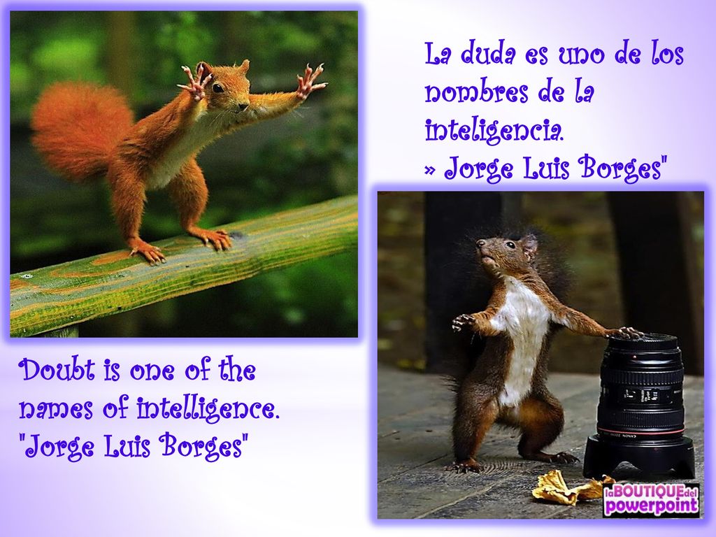 La duda es uno de los nombres de la inteligencia.