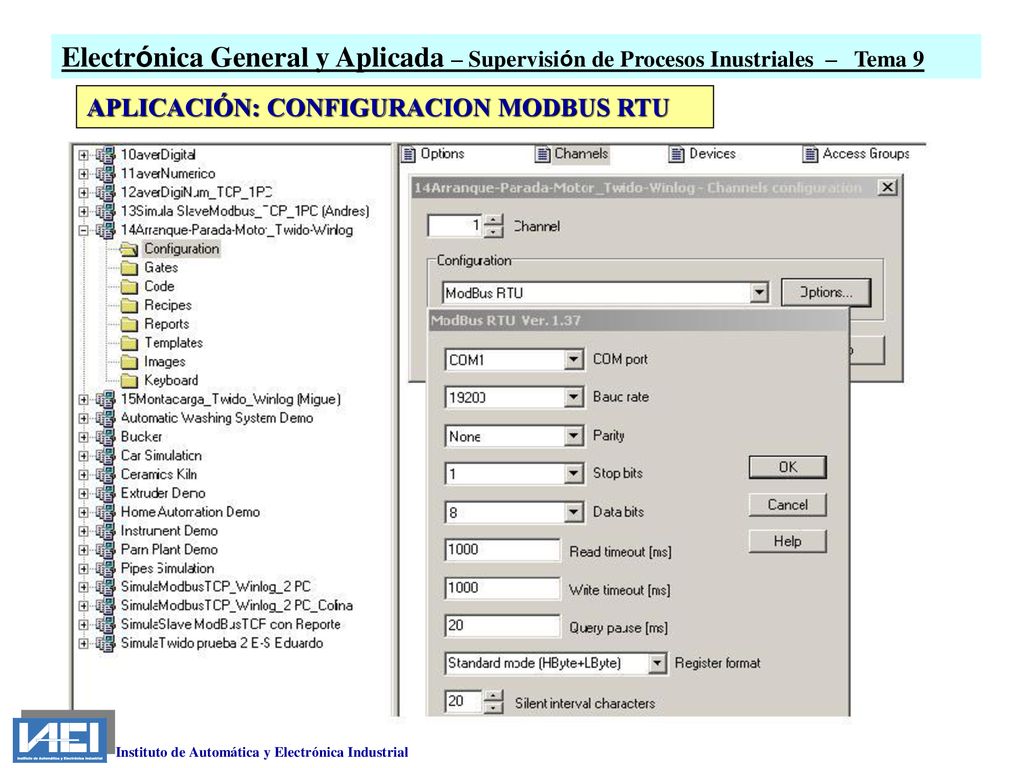 Electrónica General y Aplicada – Supervisión de Procesos Inustriales – Tema 9