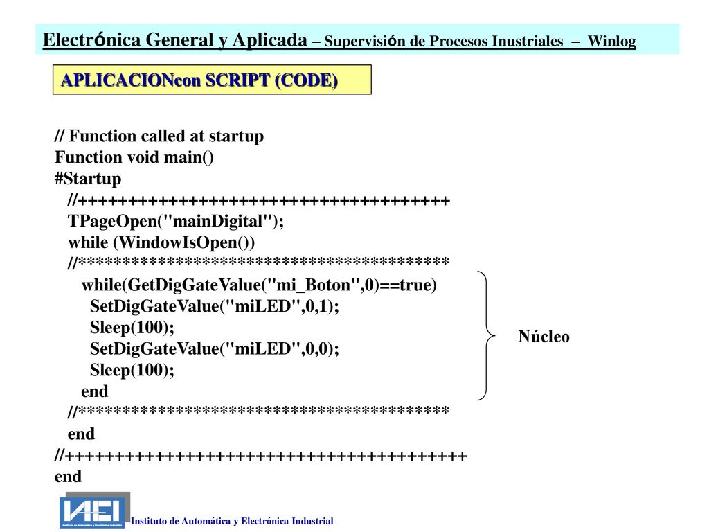 Electrónica General y Aplicada – Supervisión de Procesos Inustriales – Winlog