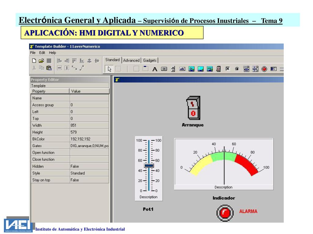 Electrónica General y Aplicada – Supervisión de Procesos Inustriales – Tema 9