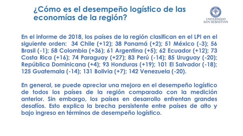 ¿Cómo es el desempeño logístico de las economías de la región