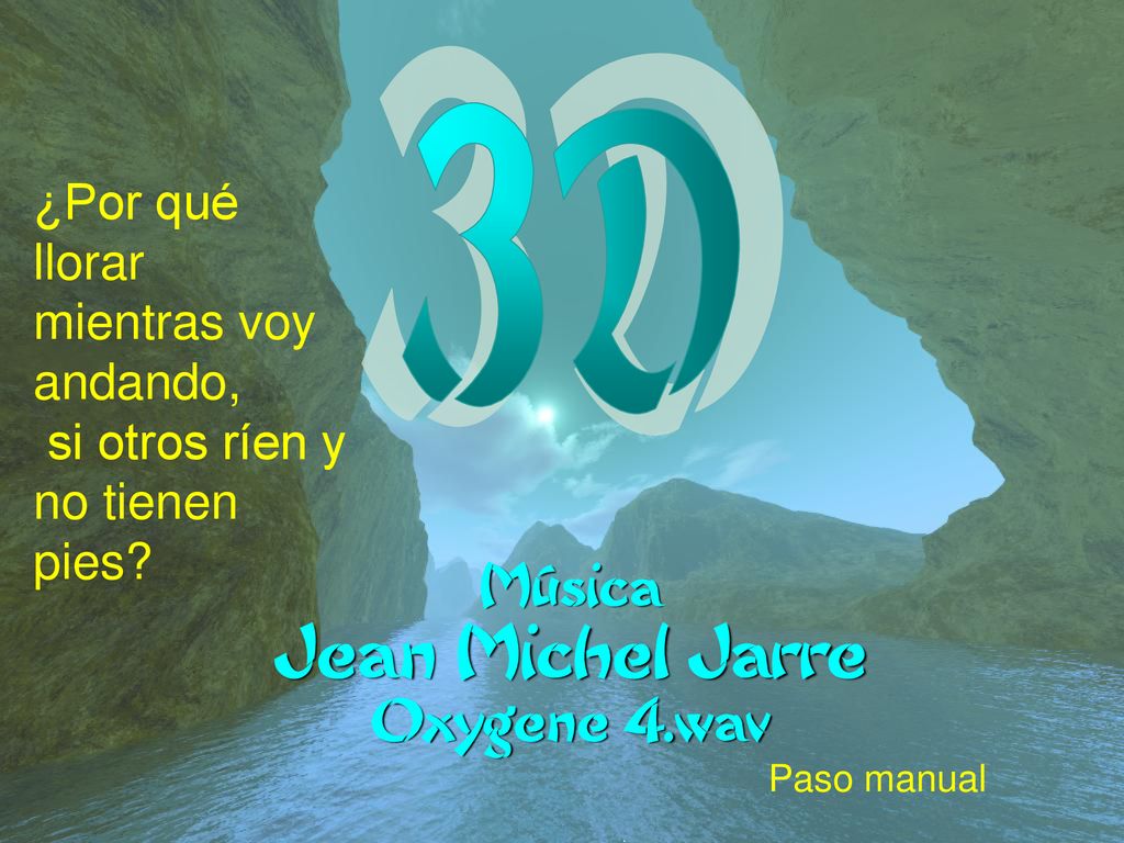 3D Jean Michel Jarre ¿Por qué llorar mientras voy andando,