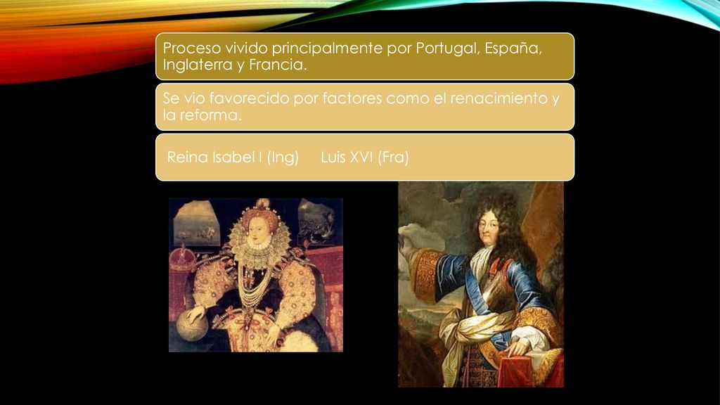 Proceso vivido principalmente por Portugal, España, Inglaterra y Francia.