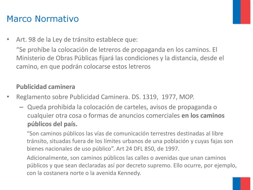 Marco Normativo Art. 98 de la Ley de tránsito establece que: