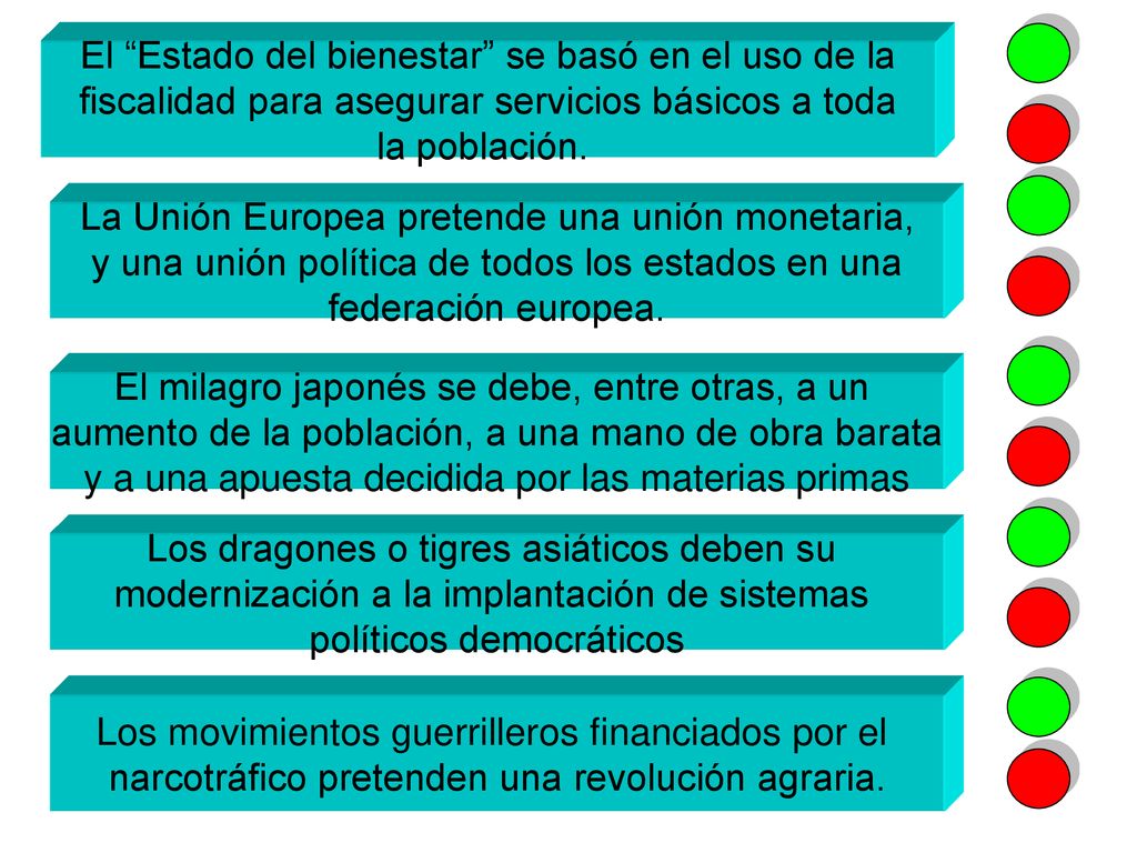 El Estado del bienestar se basó en el uso de la