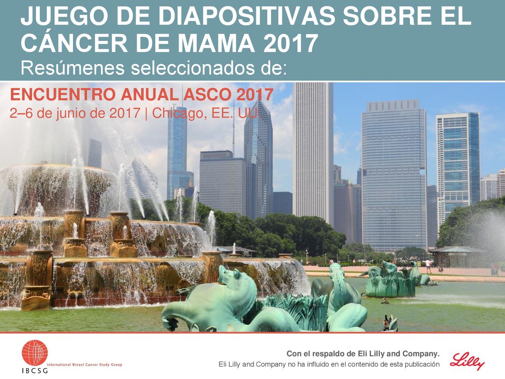 JUEGO DE DIAPOSITIVAS SOBRE EL CÁNCER DE MAMA 2017 Resúmenes seleccionados de: