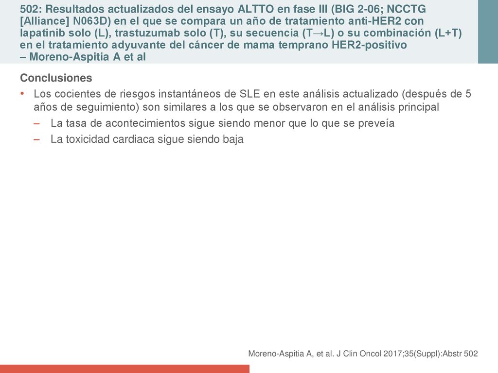 La tasa de acontecimientos sigue siendo menor que lo que se preveía