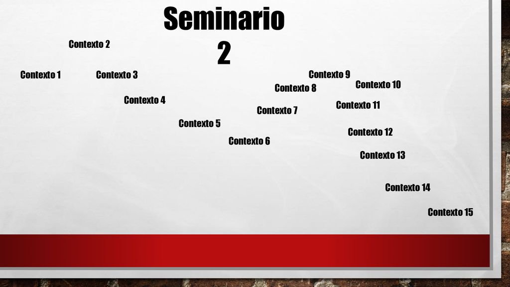 Seminario 2 Contexto 2 Contexto 1 Contexto 3 Contexto 9 Contexto 10