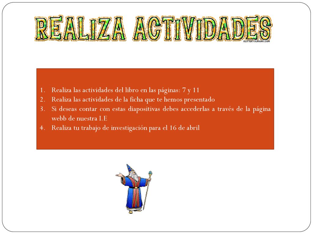 Realiza las actividades del libro en las páginas: 7 y 11