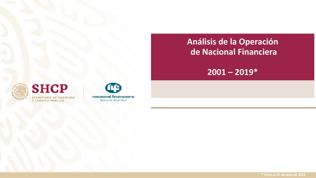 Análisis de la Operación de Nacional Financiera 2001 – 2019*