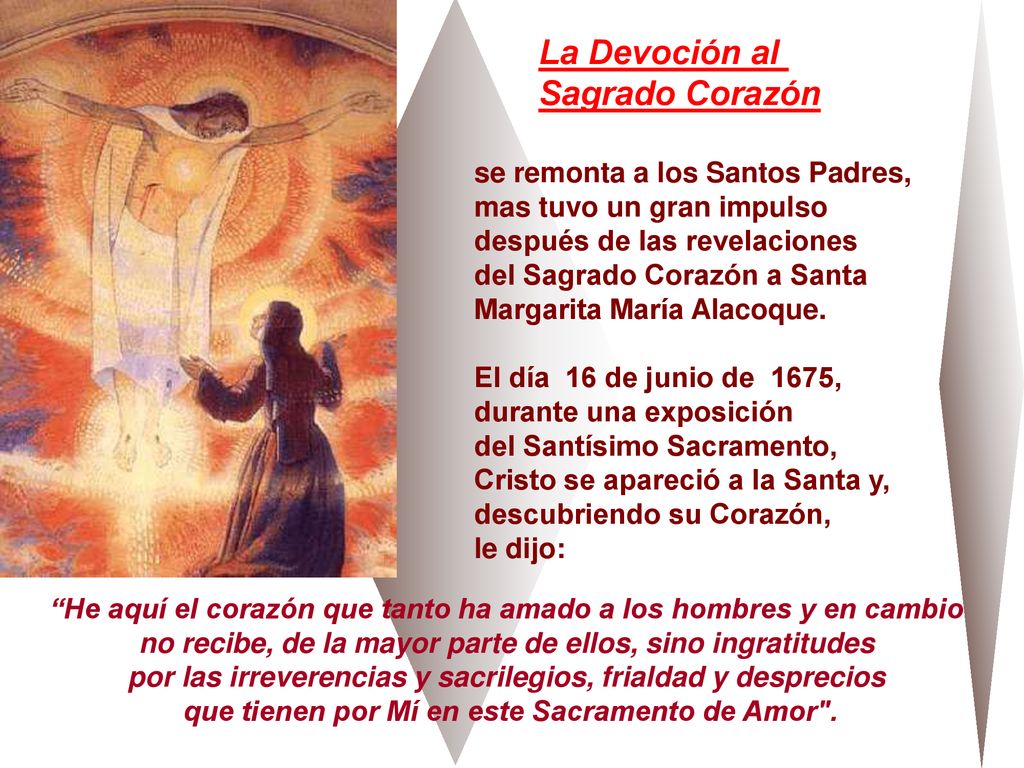 La Devoción al Sagrado Corazón se remonta a los Santos Padres,